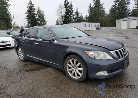 2007 Lexus Ls 460 из США, поврежденный, VIN JTHBL46F575042453